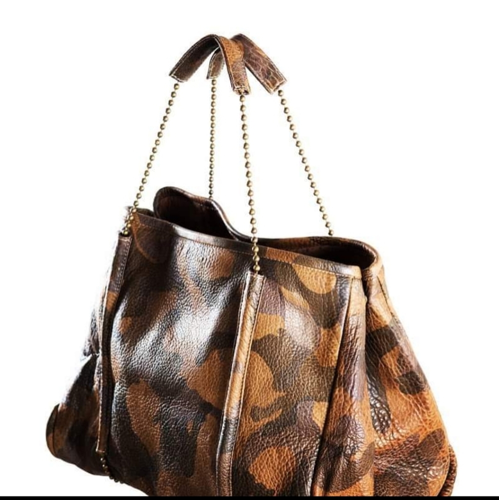 DYLAN SV HANDCRAFTED Camo Ball and Chain With Matching Coin Purse EUC